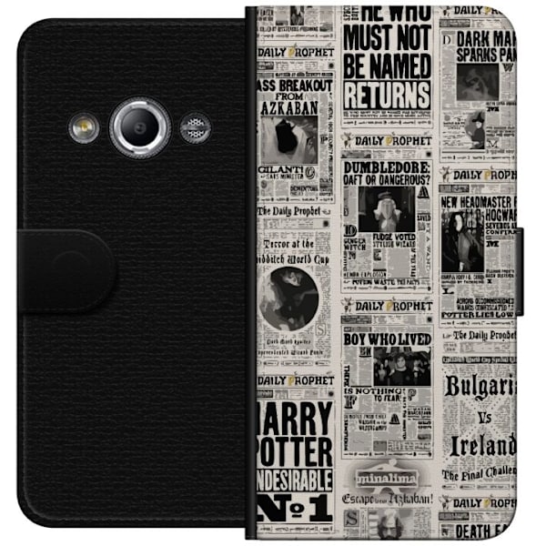 Samsung Galaxy Xcover 3 Lompakkokotelo Harry Potter Lehti