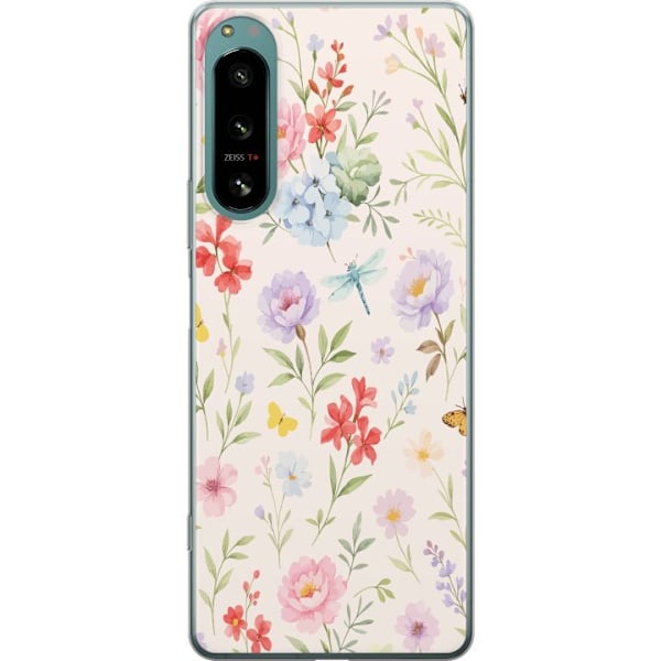 Sony Xperia 5 IV Läpinäkyvä kuori Kukat
