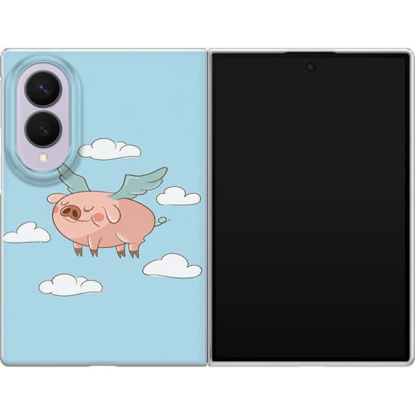 Kompatibelt Mobildeksel til Samsung Galaxy Z Fold8 Blå grisegrafikk blå