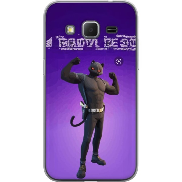 Samsung Galaxy Core Prime Gennemsigtig cover Fortnite - Meowsc