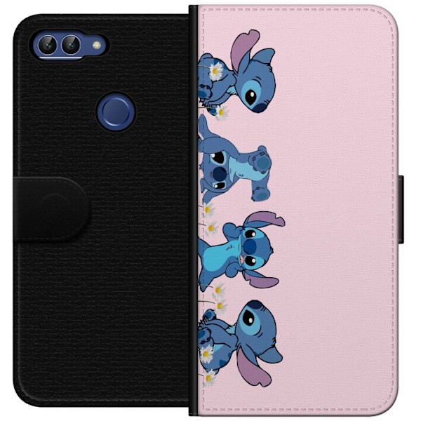 Huawei P smart Plånboksfodral Stitch Skratt & Bus – Perfekt för Mobilskal eller Poster