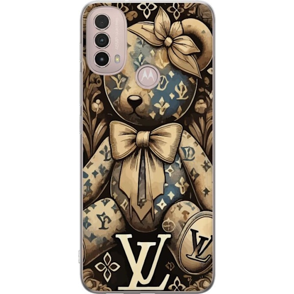 Motorola Moto E40 Läpinäkyvä kuori Teddy Vuitton