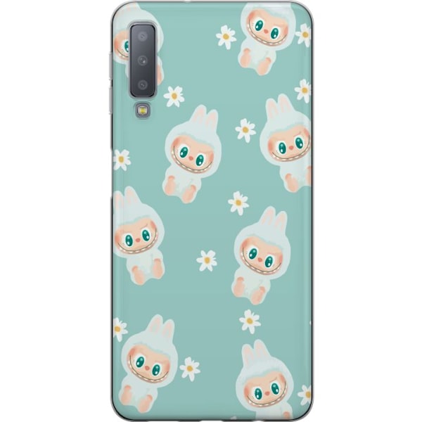 Samsung Galaxy A7 (2018) Läpinäkyvä kuori Labubu Candy Vibe
