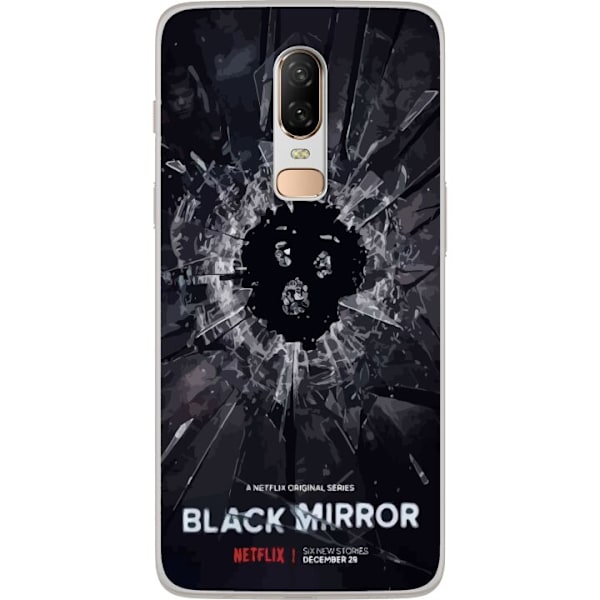OnePlus 6 Läpinäkyvä kuori Black Mirror Sci-Fi Netflix -sar