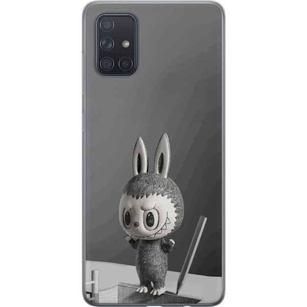 Samsung Galaxy A71 Läpinäkyvä kuori Pop Mart MEGA LABUBU LA