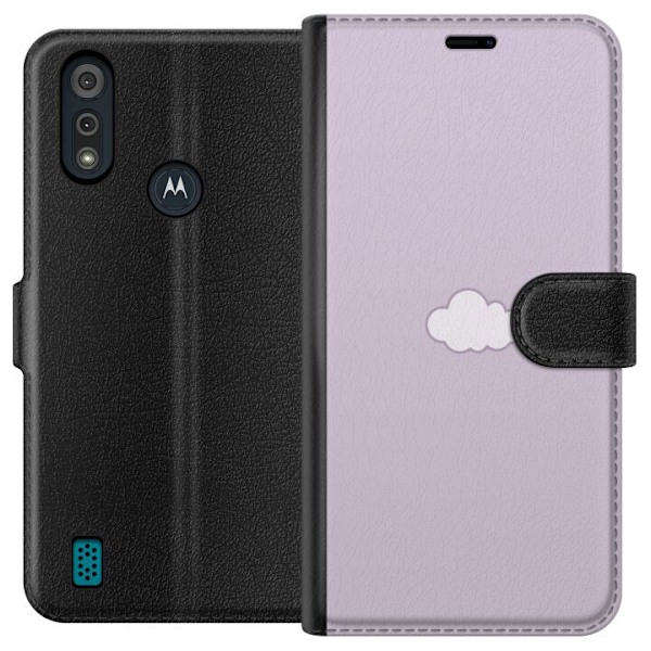 Motorola Moto E6i Tegnebogsetui Lilla Sky - minimalistisk sky