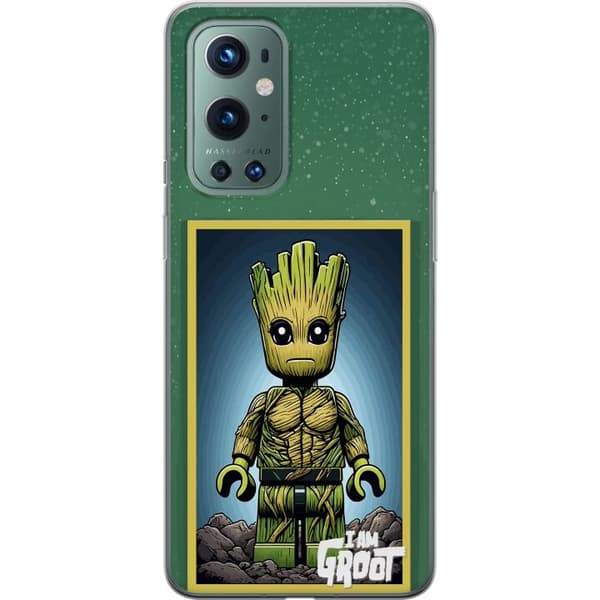 Kompatibelt Mobildeksel til OnePlus 9 Pro Robot med röda ögon grå