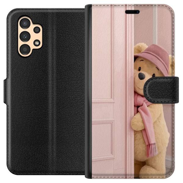 Samsung Galaxy A13 Plånboksfodral Nalle Puh Disney Motiv Tecknad Serie Klassisk Populär Barn Motiv Disneyfigur Ikonisk Karaktär