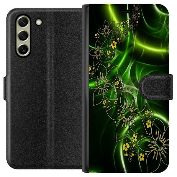 Samsung Galaxy S21 FE 5G Tegnebogsetui Blomster