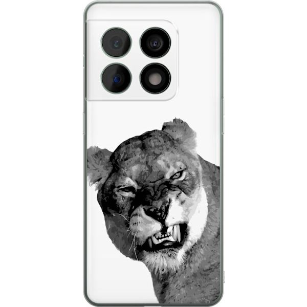 OnePlus 10 Pro Läpinäkyvä kuori Leijona Taiteellinen Eläinaihe Afrikkalainen Tyyli Viidakon Tunnelma Graafinen Suunnittelu Kotikoristeet Eläintem