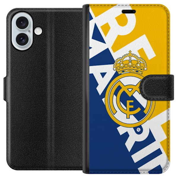 Apple iPhone 16 Plus Plånboksfodral Real Madrid