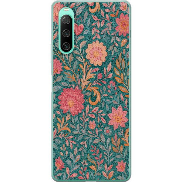 Sony Xperia 10 IV Gennemsigtig cover Floral Dream