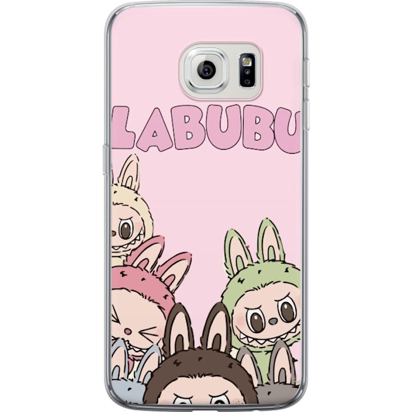 Samsung Galaxy S6 edge Gennemsigtig cover Labubu Pop Mart Karakterer Figurer Samlerobjekt Populær Figursærie Design Pop Mart Leksakskunst Motiv