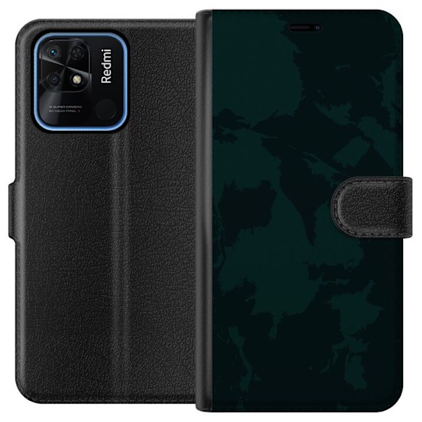 Xiaomi Redmi 10C Lompakkokotelo Vihreä
