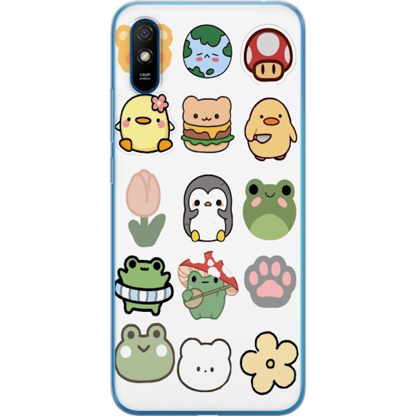 Xiaomi Redmi 9A Gennemsigtig cover Kawaii Friends