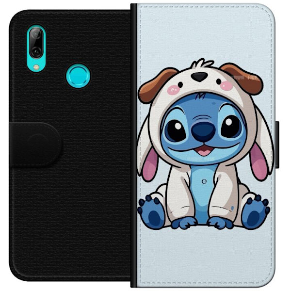 Huawei P smart 2019 Lompakkokotelo Stitch Koirapuku Lilo & Stitch Disney Hauska Design Sininen Avaruusolento Sarjakuva Hahmo Suosittu Lapsille Suositt