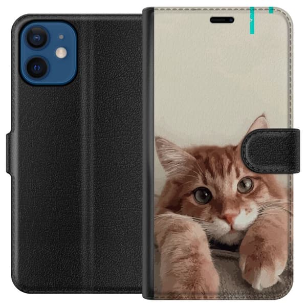 Kompatibel Tegnebogsetui til Apple iPhone 12 mini Kat
