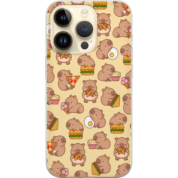 Apple iPhone 14 Pro Läpinäkyvä kuori Kawaii capybara puhelinkotelo useilla söpöillä hahmoilla