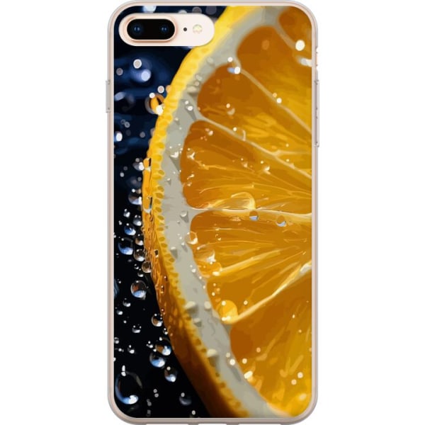Apple iPhone 8 Plus Genomskinligt Skal Apelsin