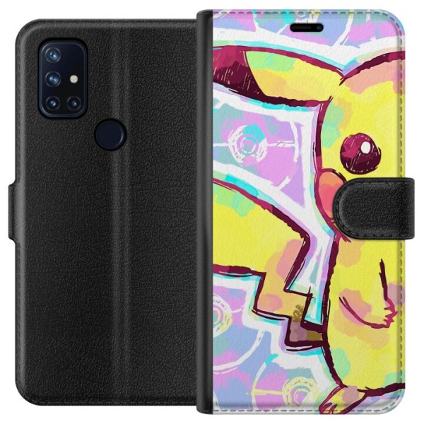 OnePlus Nord N10 5G Lompakkokotelo Pikachu 3D