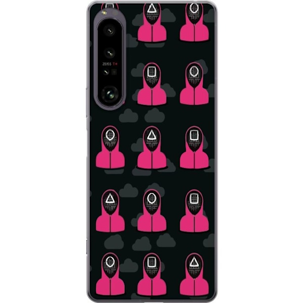 Sony Xperia 1 IV Gennemsigtig cover Squid Game 2 - Hvem er du?