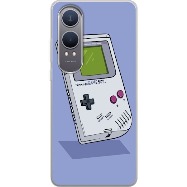 OnePlus Nord CE4 Lite Gennemsigtig cover Game Boy Lilla