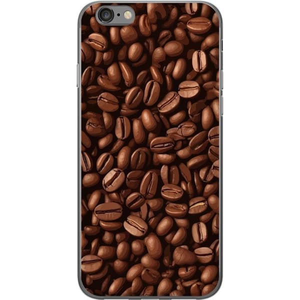 Kompatibelt Mobildeksel til Apple iPhone 6 Kaffebönor närbild brun