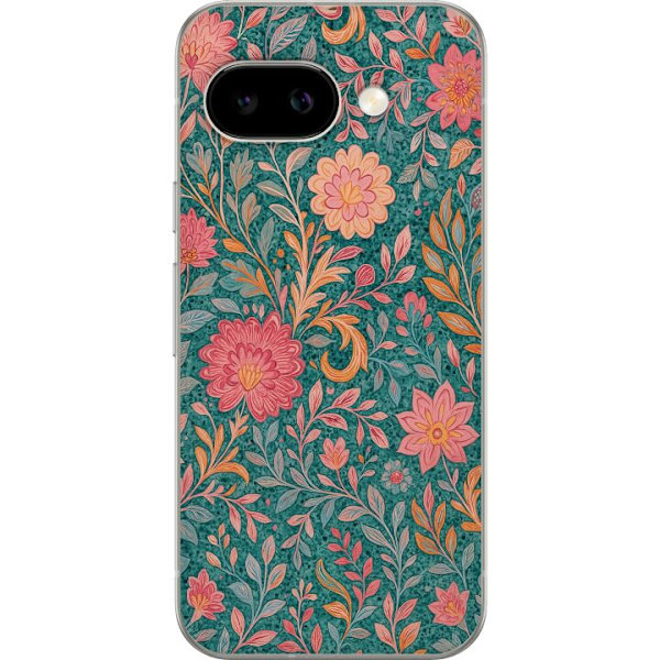 Google Pixel 9a Läpinäkyvä kuori Floral Dream