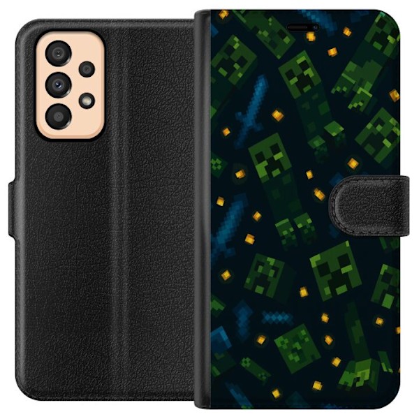 Samsung Galaxy A33 5G Plånboksfodral Minecraft Dungeons Mob