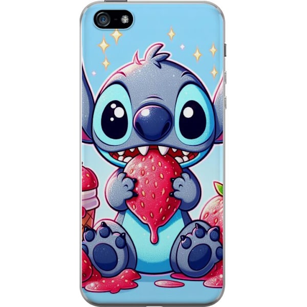 Apple iPhone 5 Läpinäkyvä kuori Strawberry Stitch