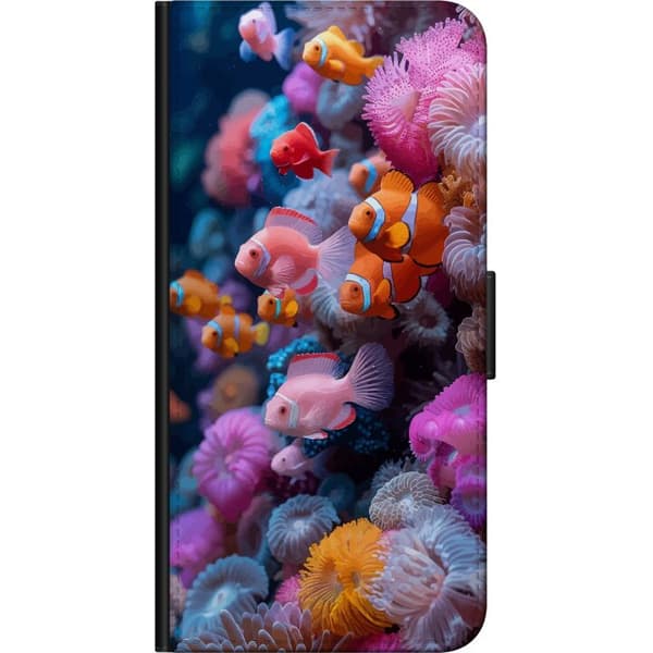 Yhteensopiva Lompakkokotelo Samsung Galaxy A20s Kalat Koralli Meri Valtameri Veden alla