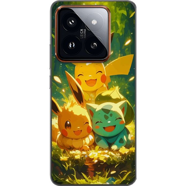 Xiaomi 14 Pro Genomskinligt Skal Pixelmonster spelstil – färgstark design för retroälskande gamers