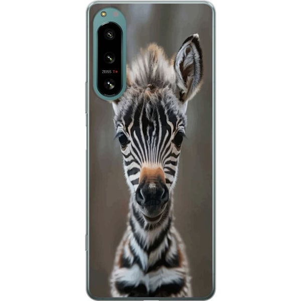 Sony Xperia 5 IV Genomskinligt Skal Giraff Djurmotiv Afrika Natur Grafiskt Motiv Savann Vilda Djur Populär Väggkonst Exotiskt Tema