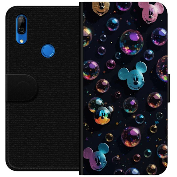 Huawei P Smart Z Lompakkokotelo  Mikki Hiiri Disney Kuplat Suunnittelu Hauska Motiivi Suosittu Disney-hahmo Piirrossarja Lasten Klassikko