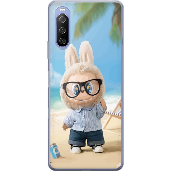 Sony Xperia 10 III Lite Läpinäkyvä kuori Labubu Tummat Unel