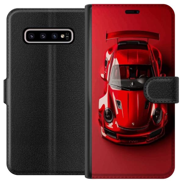 Kompatibelt Lommeboketui til Samsung Galaxy S10+ Porsche