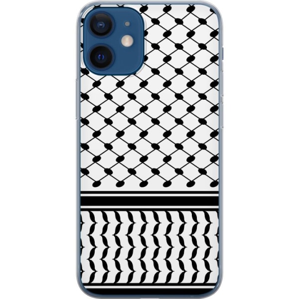 Apple iPhone 12 mini Gennemsigtig cover Keffiyeh mønster