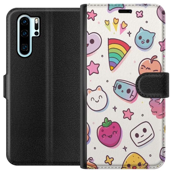 Kompatibelt Lommeboketui til Huawei P30 Pro Søtnoser