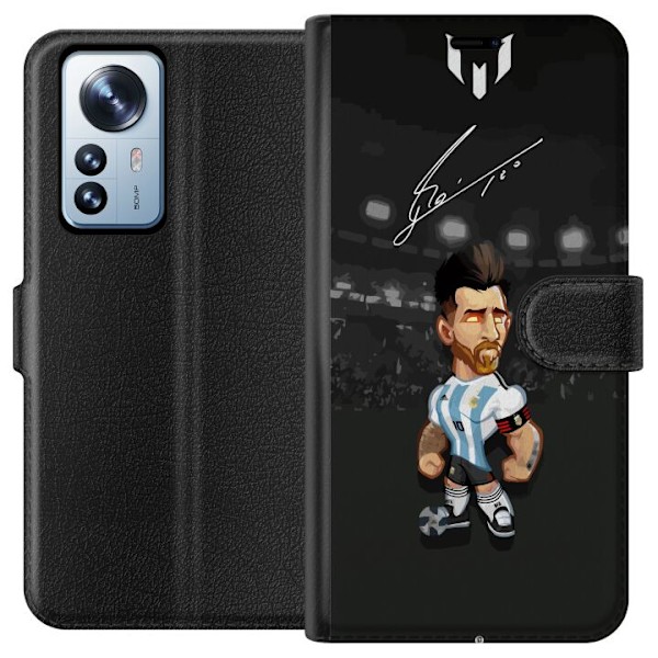 Xiaomi 12 Pro Tegnebogsetui Messi