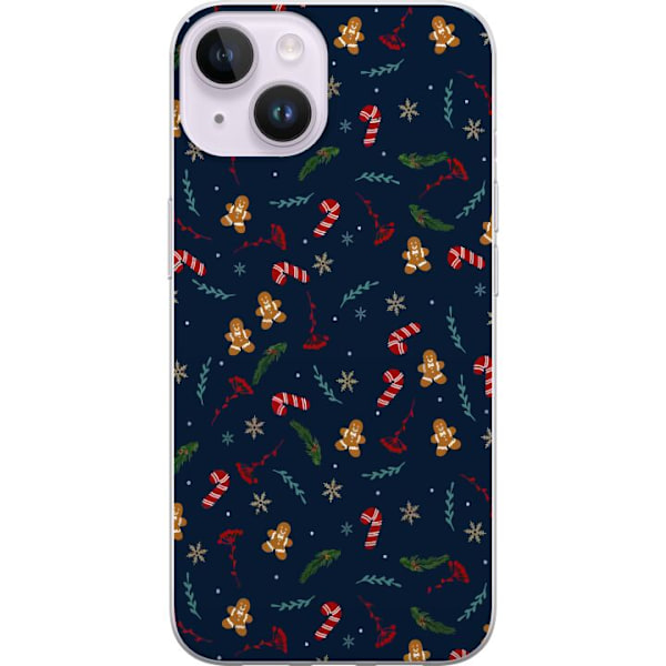 Apple iPhone 14 Läpinäkyvä kuori Hyvää joulua