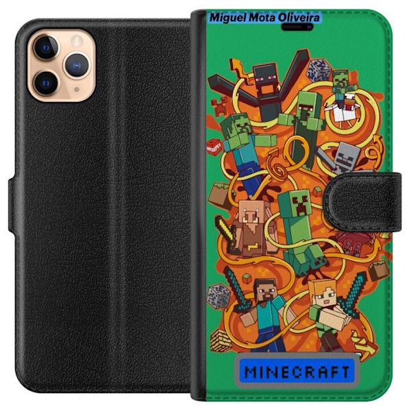 Apple iPhone 11 Pro Max Lompakkokotelo Minecraft