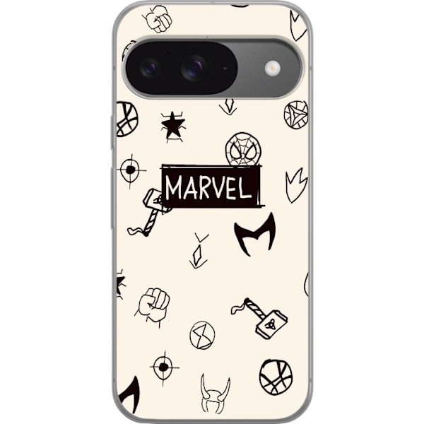 Google Pixel 9 Pro Läpinäkyvä kuori Marvel