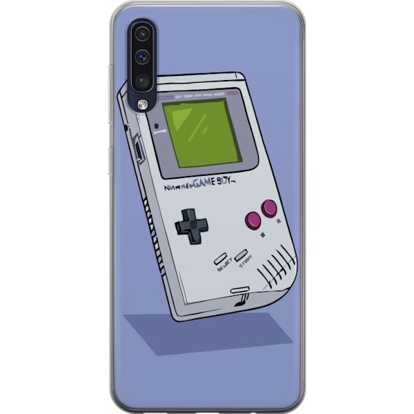 Samsung Galaxy A50 Gjennomsiktig deksel Game Boy Lilla