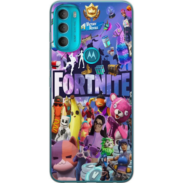 Motorola Moto G71 5G Genomskinligt Skal Fortnite Skins Emotes