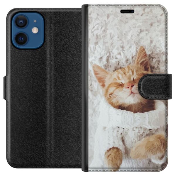 Kompatibel Tegnebogsetui til Apple iPhone 12 Kat