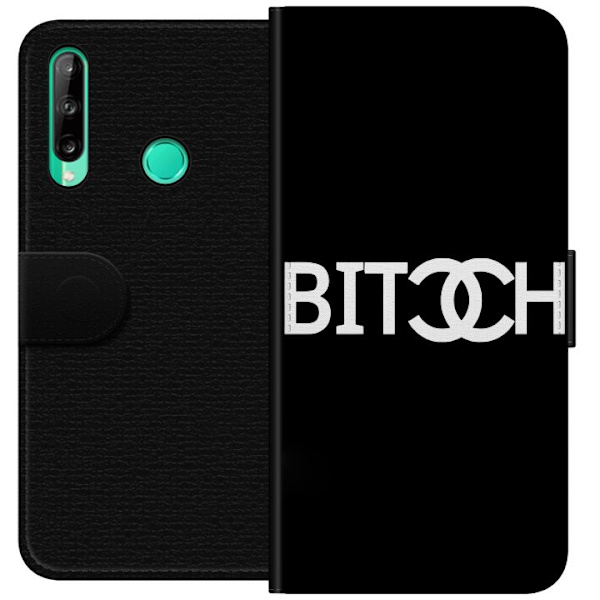 Huawei P40 lite E Plånboksfodral Bitch Chanel Inspirerad Streetstyle Mode Textmotiv Trend Fashion Ikonisk Stil Urban Design