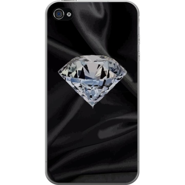 Apple iPhone 4 Genomskinligt Skal Silke Diamant