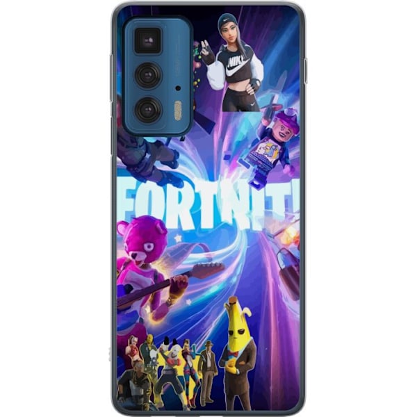 Motorola Edge 20 Pro Gennemsigtig cover Fortnite