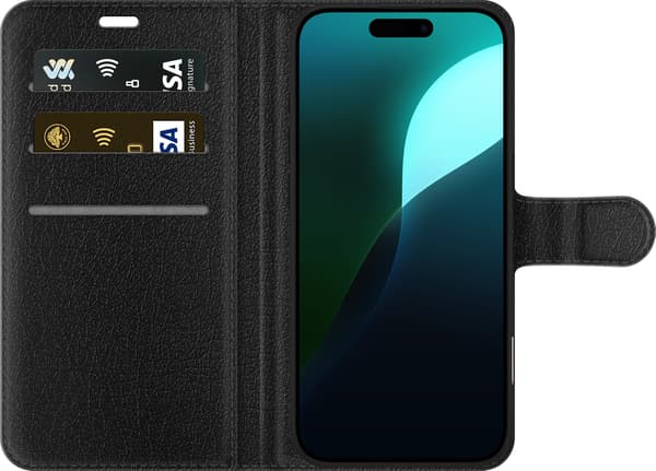 Kompatibel Tegnebogsetui til Apple iPhone 16 Pro Vinrøde hjerter rød