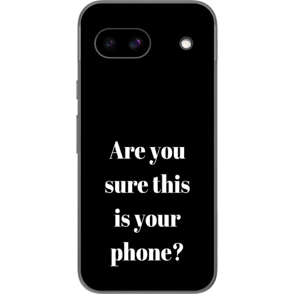 Google Pixel 8a Gennemsigtig cover Sjov Tekst